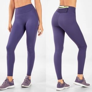 FABLETICS Trinity high waisted pocket leggings Aegean/multi purple